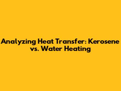 Analyzing Heat Transfer: Kerosene vs. Water Heating