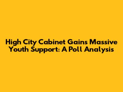 High City Cabinet Gains Massive Youth Support: A Poll Analysis