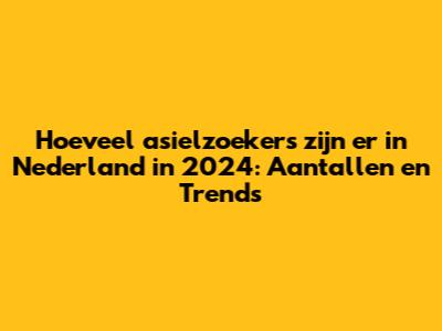 Hoeveel asielzoekers zijn er in Nederland in 2024: Aantallen en Trends