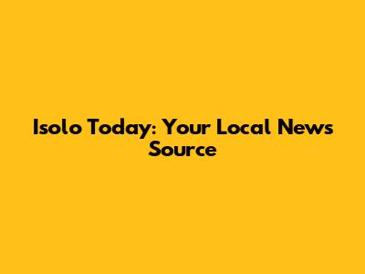 Isolo Today: Your Local News Source