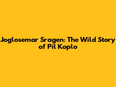 Joglosemar Sragen: The Wild Story of 'Pil Koplo'