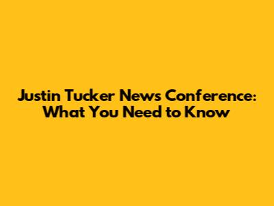 Justin Tucker News Conference: What You Need to Know