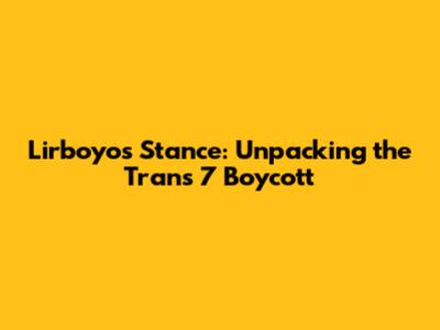 Lirboyo's Stance: Unpacking the Trans 7 Boycott