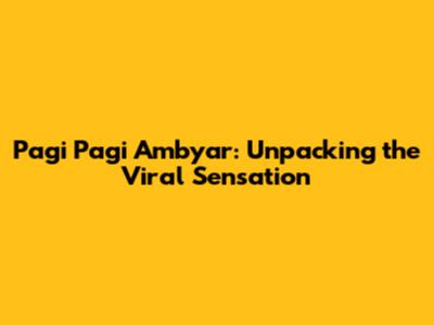 Pagi Pagi Ambyar: Unpacking the Viral Sensation