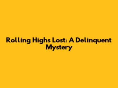 Rolling High's Lost: A Delinquent Mystery