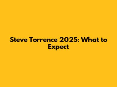 Steve Torrence 2025: What to Expect