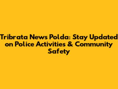 Tribrata News Polda: Stay Updated on Police Activities & Community Safety
