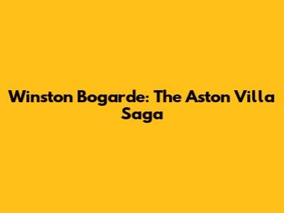 Winston Bogarde: The Aston Villa Saga